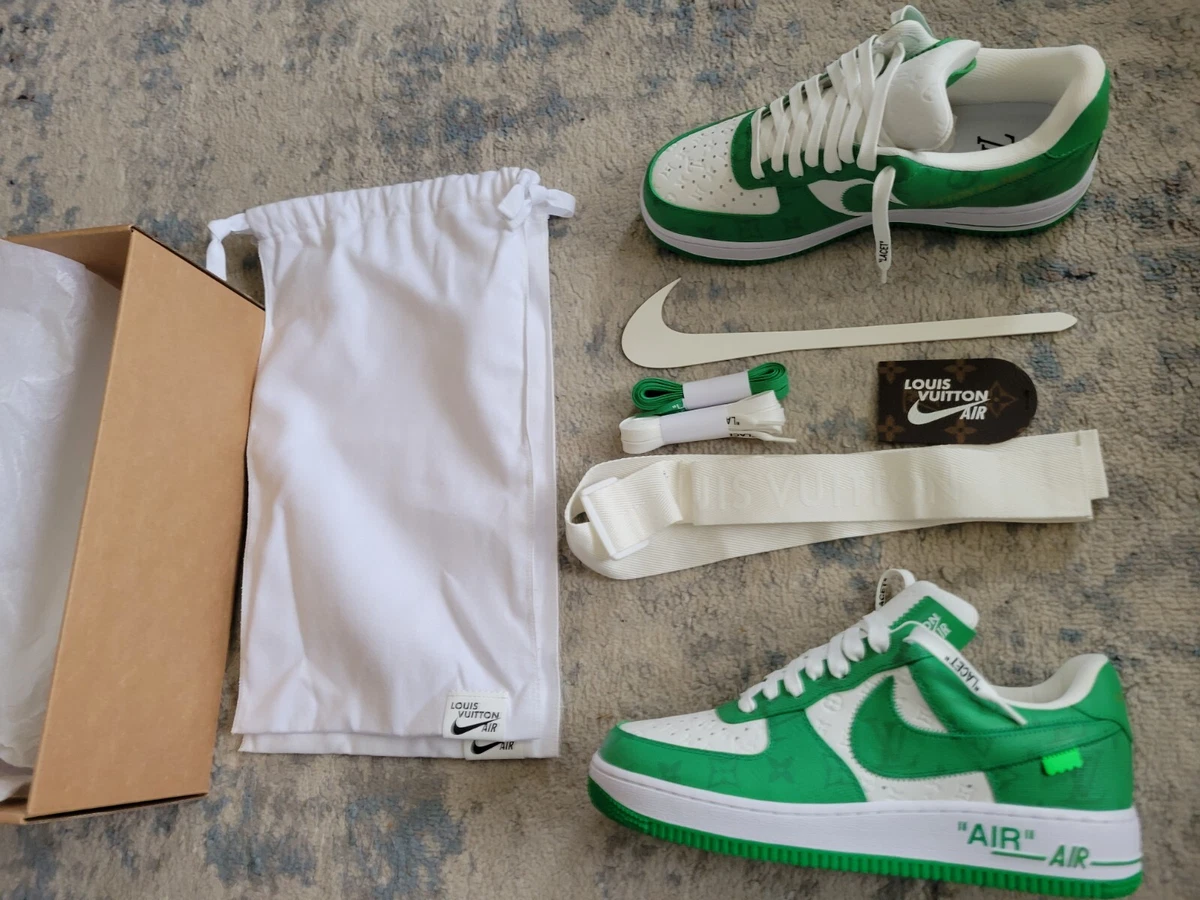 green louis vuitton air force 1