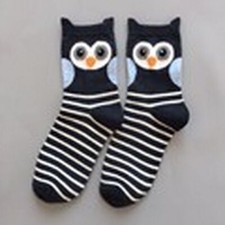 Cartoon Owl Cute Socks Funny Anime Women Fashion Sweat Absorption Sock 1Pair