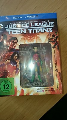 Justice League vs Teen Titans Blu Ray DC Comics Limited Edition + Figur Robin 