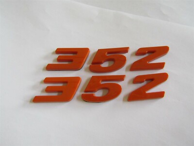 FORD 352 GALAXIE FAIRLANE ENGINE ID FENDER HOOD SCOOP TRUNK EMBLEMS ...