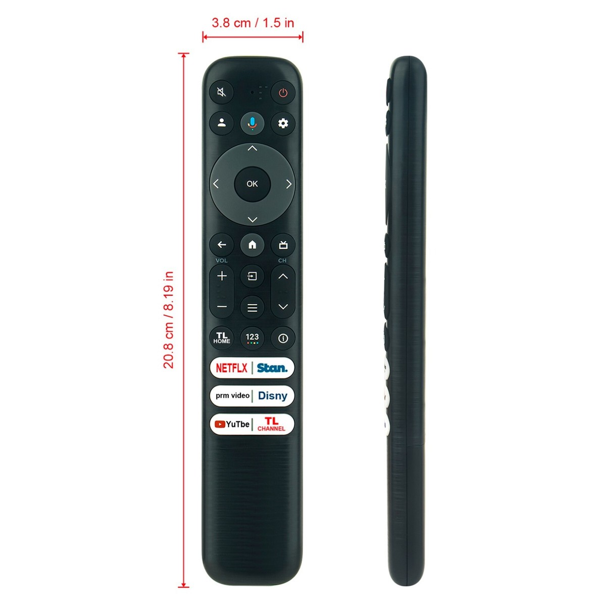 RC813 Replace Voice MIC Remote for TCL Google TV 55Q750G 65Q750G