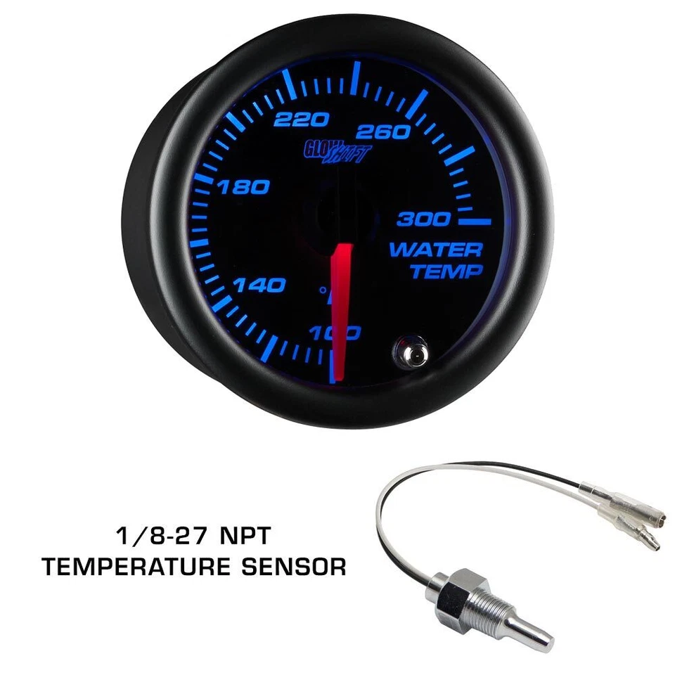 GlowShift T7 Boost & Water Temperature Gauges + Dual Pod for 96-00 Honda Civic - Image 4 of 4