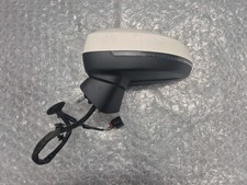 Audi A3 8V 2013 - 2017 Electric N/S Passenger Side Door Wing Mirror White LY9K