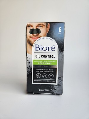 Bioré Men's Pore Strips for Blackhead Removal Deep Cleansing 6 Count Damage Box*