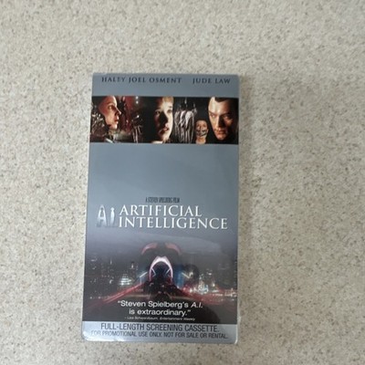 A.I. Artificial Intelligence VHS Full Screen Promo Spielberg Osment/Law 2001