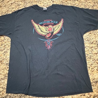 National Motorcycle Museum Anamosa Iowa T-Shirt Mens 2XL Black Graphic Tee