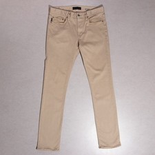 John Varvatos USA Wight Skinny Straight Stretch Khaki Jeans Pants Men's 32x32