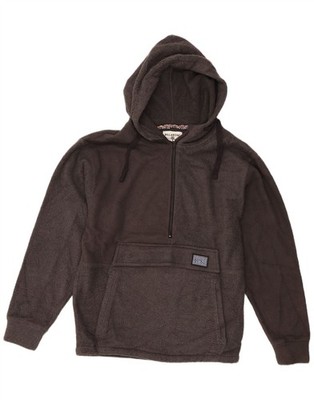 Billabong Herren Fleecepullover mit Kapuze und Reißverschluss am Ausschnitt mittelgrau Polyester AC05