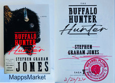 SIGNED The Buffalo Hunter Hunter by Stephen Graham Jones HC ~ DATED & STAMPED