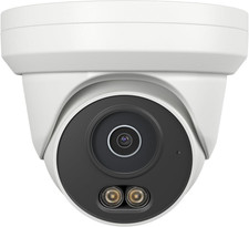 4MP Poe Camera, Turret Security Poe IP Camera Outdoor Indoor Wired, Smart Dual L