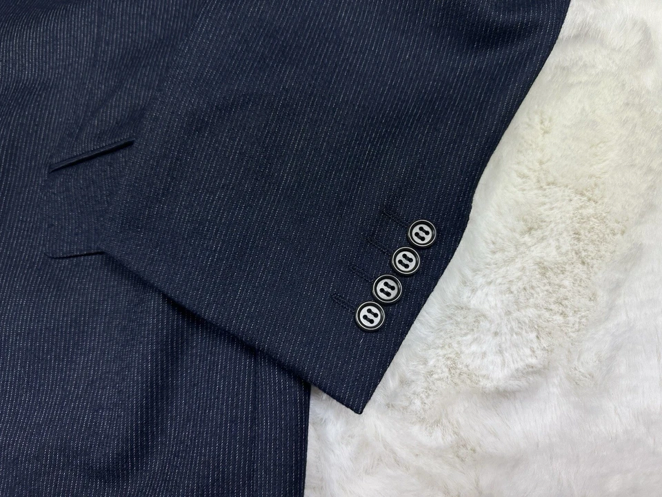 Traje De Colección Christian Dior Boutique Lana/Cachemira Rayas 3 Piezas/Talla 54 Foto 3 de 4