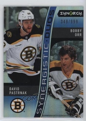 2023 Synergy Synergistic Duos Star-Legend /999 David Pastrnak Bobby Orr HOF 19qt