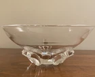 Signed Steuben MCM Glass Bowl EUC Clear Antique Footed Dish Sz M approx 8x3.25”