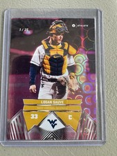 Logan Sauve Onit Pink Holo Parallel /15 West Virginia WVU Baseball