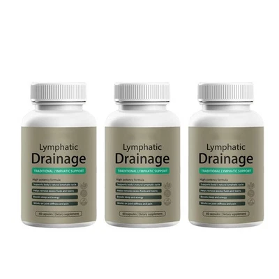 Lymphatic Drainage Capsules, Lymphatic Drainage 60 Capsules 1-3 PACK - Image 1 of 4