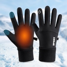 Winter Gloves for Women Men Thermal Insulation Lycra Fabric Windproof Anti-Slip