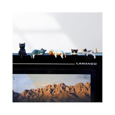 Cute Mini Car Cat Ornament, 5PCS Funny Vehicle Rear View Mirror  StyleA