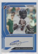 2022 Leaf Pro Set Metal Blue Prismatic 14/35 Malik Cunningham #PA-MC2 Auto ms9