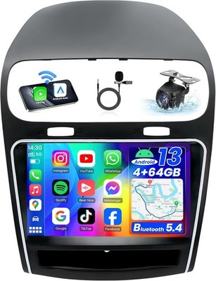 9'' Android Radio Stereo For 2011-2019 Dodge Journey Freightliner GPS WiFi 4+64G