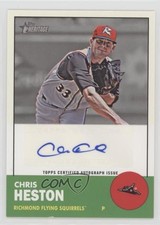 2012 Topps Heritage Minor League Edition Real One Chris Heston #ROA-CH Auto 0l1