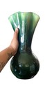 Vintage mid century Green Ceramic Vase Marked USA 2146 13” Tall