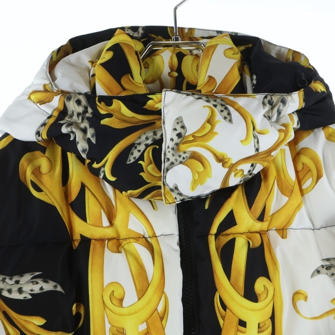 Versace Baroque Pattern Total Down Jacket Yellow … - image 3