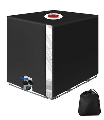 IBC Tank Abdeckung 1000L, IBC Container Zubehör, Wassertank Abdeckplane mit T...