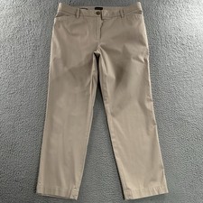 Talbots Womens Pants Beige Size 14P The Perfect Chino Cotton Blend