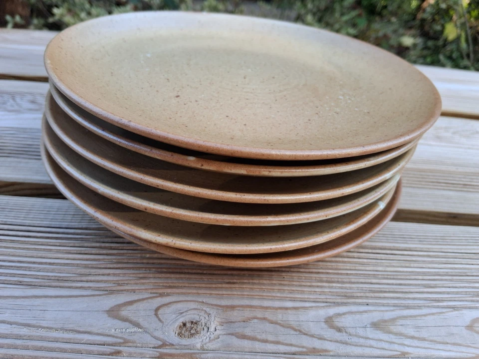 6 Assiettes A Dessert en grès CNP VILLAGE FRANCE Tbe - Photo 2/4