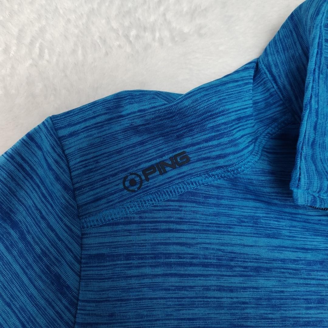 PING Sensorwarm Pullover Mens Medium Blue Quarter… - image 4