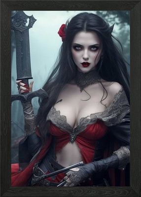 Vampir gerahmtes Wandbild Poster Leinwanddruck Bild