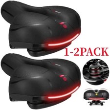 Extra Wide Big Bum Bike Bicycle Saddle Seat Gel Cushion Sporty Soft Comfort Pad.