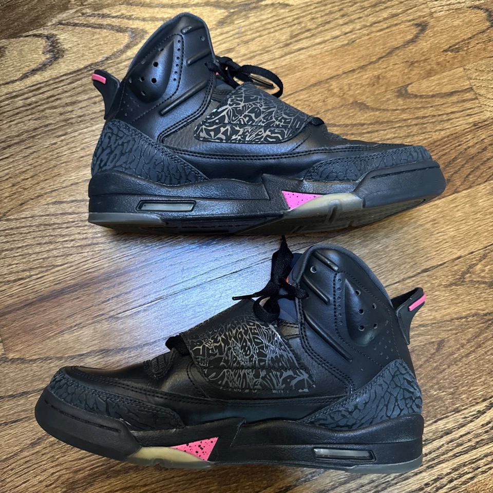 Jordan Son of Mars Zapatos Yourh Talla 7Y Negro Rosa 512242-009 Tenis de Baloncesto Foto 3 de 4