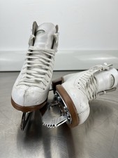 Womens Riedell White Figure Skates Size 6
