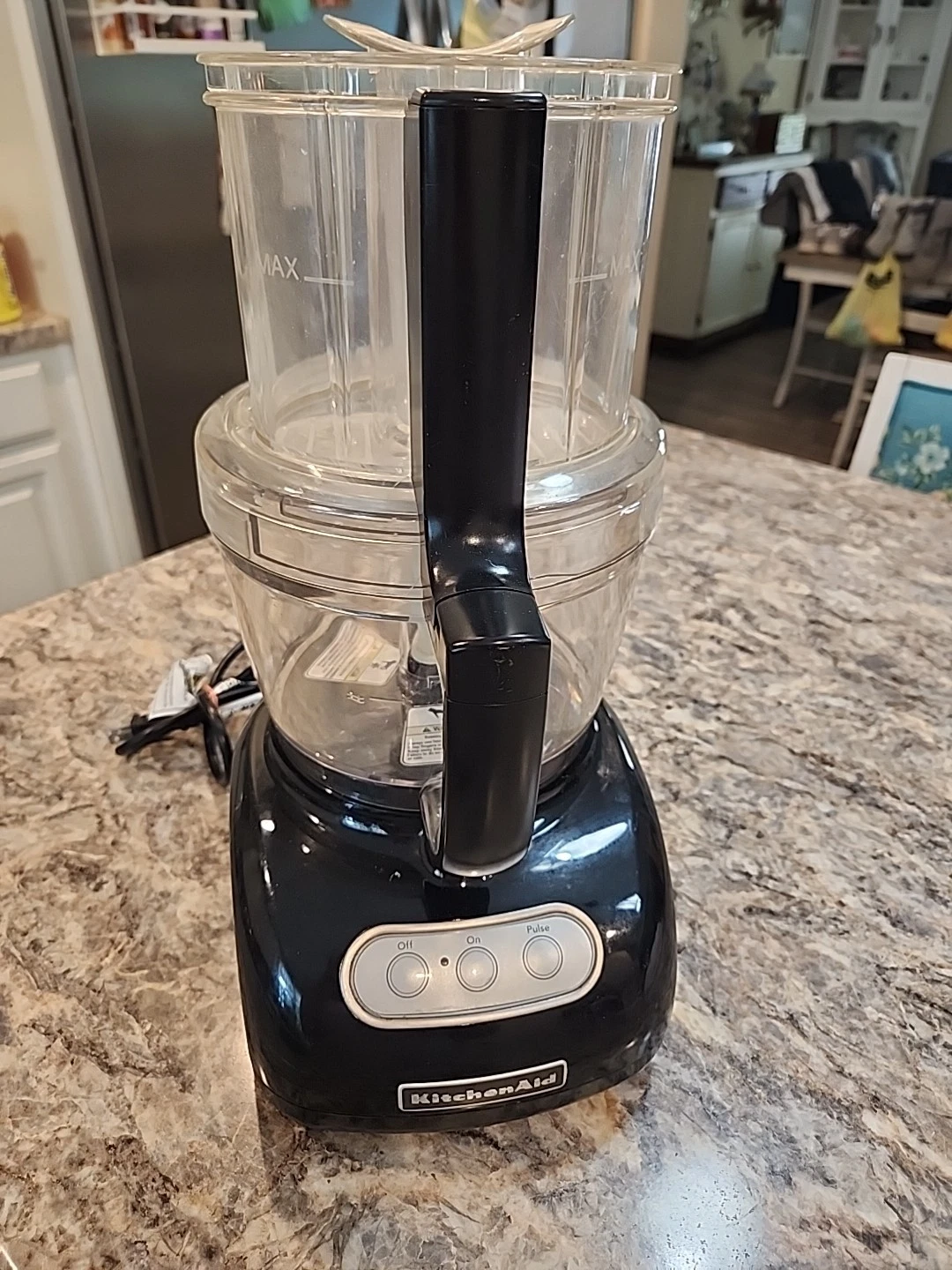 KitchenAid Food Processor With 1 Blade Attachment KFPW761OB0 12-Cup Works EUC
Opens in a new window 