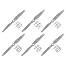 6Pcs 6x4 Inch Propeller RC Propellers 2-Vane Blades Props Gray with Adapter R...