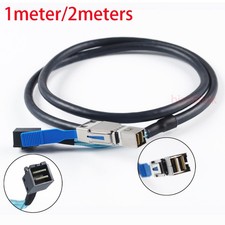 External HD Mini SAS SFF-8644 TO Internal HD Mini SAS SFF-8643 Cable 12Gb/ 1M/2M