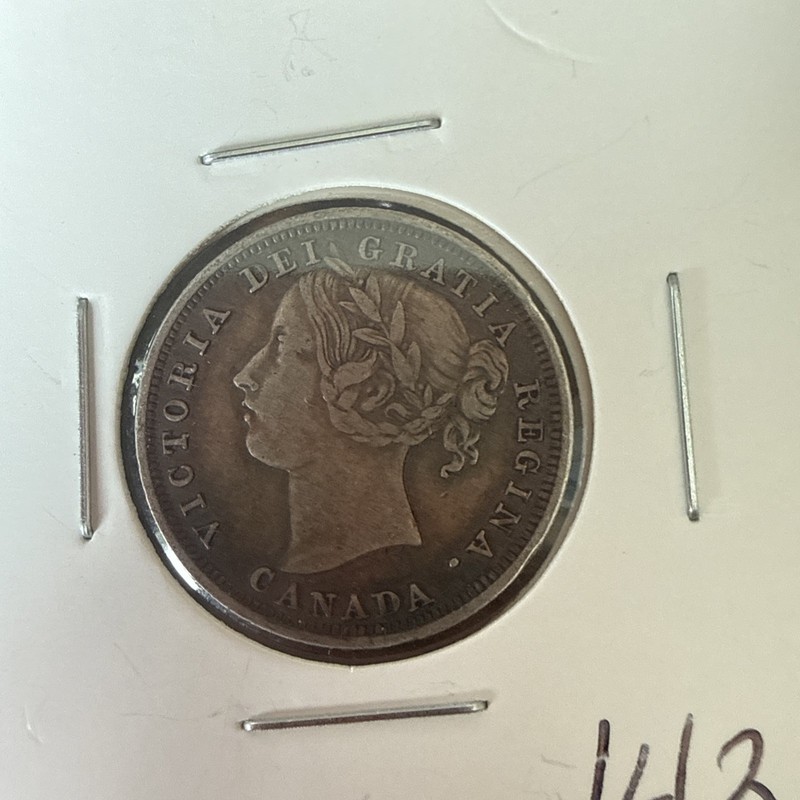1858 Canada 20 Cent XF