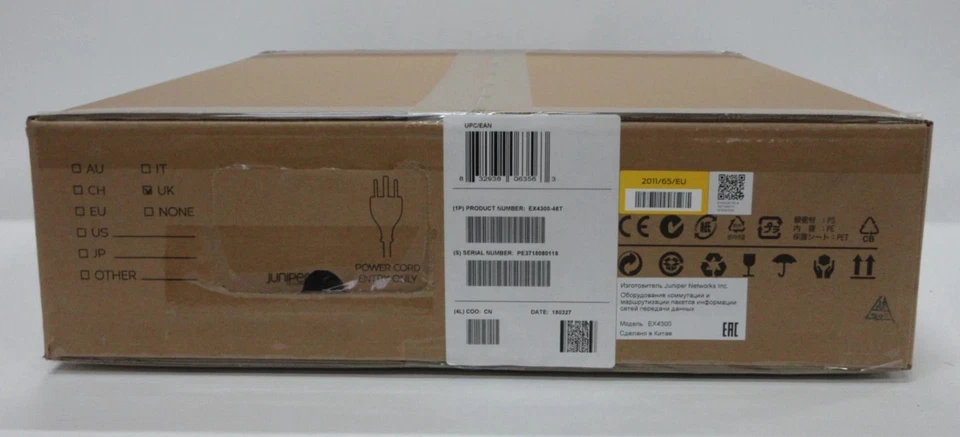 NEW Juniper Networks EX4300-48T 48x 1GbE RJ45 4x 40Gb QSFP+ Rack Mount 1U Switch - Image 3 of 4