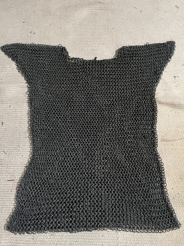Medieval Chainmail Shirt Butted Rings Steel Chain Armor Handmade