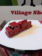 Vintage - Midgetoy Red Die cast Fire Truck. made in Rockford illinois.