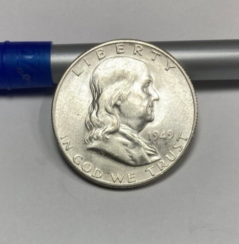 1949-S Franklin Half Dollar Flashy AU++ or Better