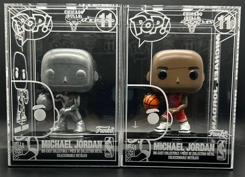 Die-Cast Michael Jordan NBA 11 Funko Pop! Both the Chase Varient and Base Model