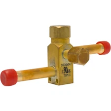 SANHUA SERVICE-BAR-3-S-T Service Valve 3/8 in, ODF