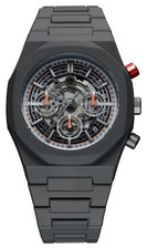 D1 Milano Polychrono Model K (40.5mm) Skeleton Dial / Dark Grey PHBJ10 Watch