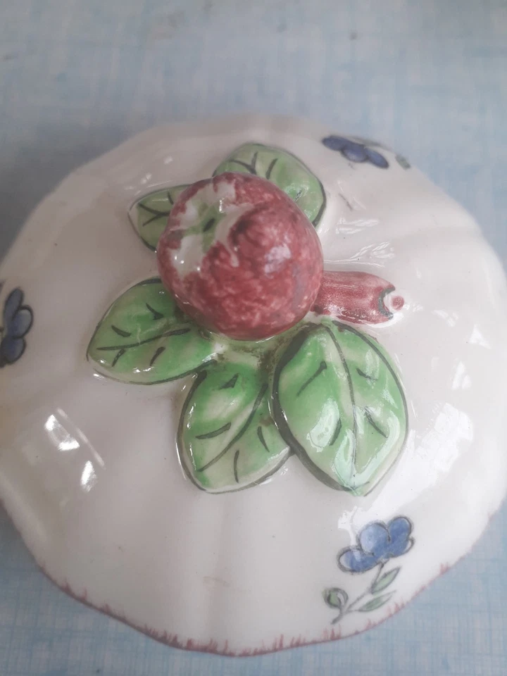 Ancien service a thé de Gien , faience, 2 tasses, soucoupes , théière pot a lait - Photo 4/4