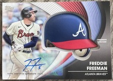 Freddie Freeman Auto /10 2022 Topps Series 2 Commemorative Helmet Autograph Card