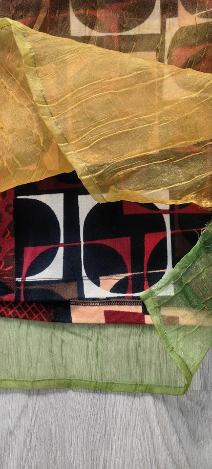 CUSTO BARCELONA Damen Rock knielang L Stretch mehrfarbig Neu - Bild 4 von 4