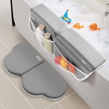 Bath Kneeler and Elbow Rest Pad Set - Quick Dry Soft Bath Mat Bundle - Non-Sl...