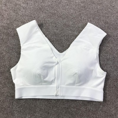 Tommie Copper Shoulder Support Sport Bra Womens Large White Activewear Gym Yoga